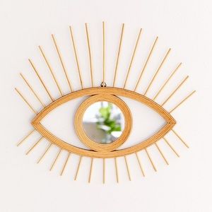 Urban Outfitters Rattan Eye Wall Mirror (2)